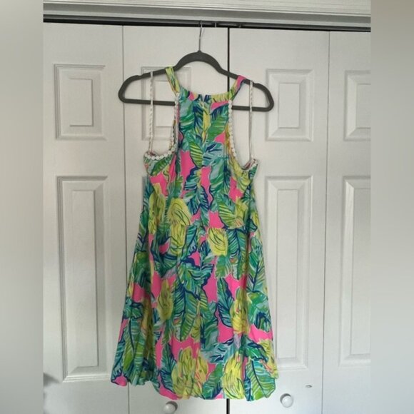 NWT Lilly Pulitzer Kinley Dress,Size 14, Pink Sunset Local Flavor Print - Picture 4 of 6